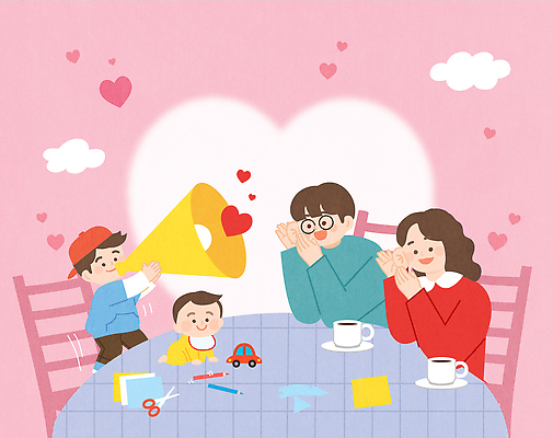 감정 가구 컨셉 가족 관계 표정 사람 오브젝트 파일형식 벡터 사랑 놀이 어린이 탁자 장난감 미술도구 시간 웃음 소통 관심 부모 아기 모션 창의성 즐거움 일러스트 국내일러스트 AI파일