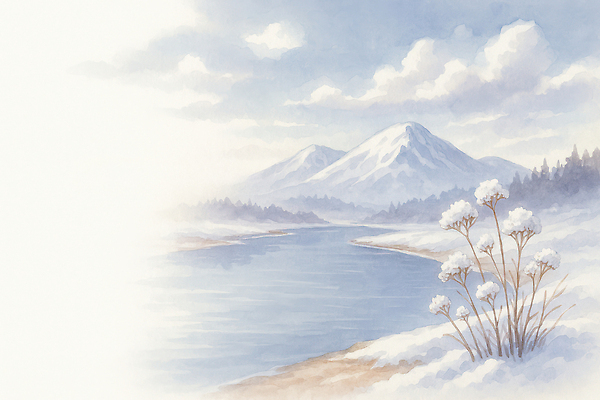 JPG 나무 겨울 일러스트 자연 하늘 아침 가지 산 풍경 물 강 얼음 고요 흰색 대기 수면 숲 겨울풍경 국내일러스트 주간 자연요소 식물 계절 컬러 채소 생태계 파일형식