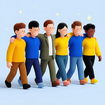 JPG 캐릭터 손 옷 여자 남자 컬러 백그라운드 일러스트 모션 협력 함께함 웃음 사람 일상 친구 걷기 다양 그룹 즐거움 어깨 장면 소통 국내일러스트 감정 다수 컨셉 관계 표정 라이프 신체부위 파일형식