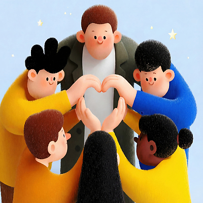 JPG 모양 손 감정 포즈 일러스트 모션 협력 함께함 사랑 웃음 사람 여러명 모임 하트 표현 그룹 중앙 조화 공동체 국내일러스트 다수 컨셉 표정 신체부위 파일형식