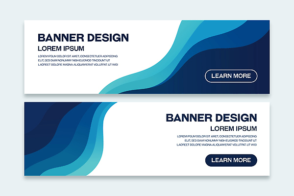 템플릿 디자인 배너 배너템플릿 가로배너 물결 컬러 백그라운드 비즈니스 추상 그래픽 파란색 웹 알림 모던 전단 온라인 마케팅 스타일 AI파일 무늬 인터넷 가로 홍보물 파일형식 벡터