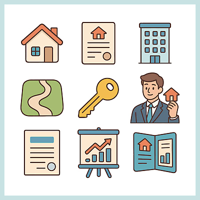 건축물 컨셉 신체 건물 금융 쇼핑 재산 파일형식 벡터 주택 계약서 키_신체 그래프 부동산 정보 분석 경로 거래 시장 가격 구매 AI파일 재테크 일러스트 국내일러스트