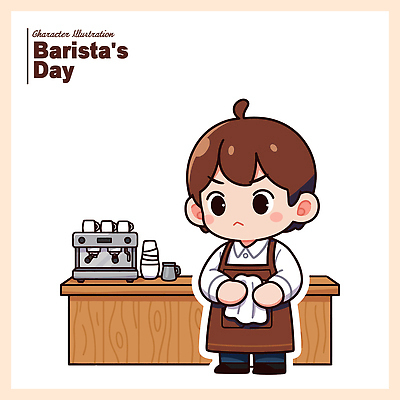손 남자 커피 음료 일러스트 잔 친절 사람 소년 일상 기계 카페 도구 작업 계산대 서비스 준비 바리스타 일과 방문객 국내일러스트 AI파일 직업 식기 어린이 라이프 신체부위 상점 파일형식 벡터