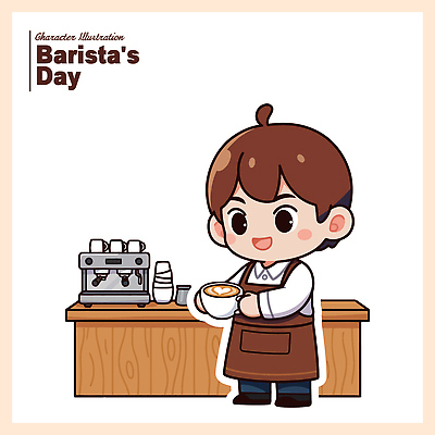 남자 커피 음료 일러스트 재료 요리 웃음 일상 컵 카페 작업 편안함 커피잔 커피메이커 고객 즐거움 서빙 바리스타 국내일러스트 AI파일 직업 식기 감정 잔 표정 사람 라이프 상점 감각 커피용품 파일형식 벡터