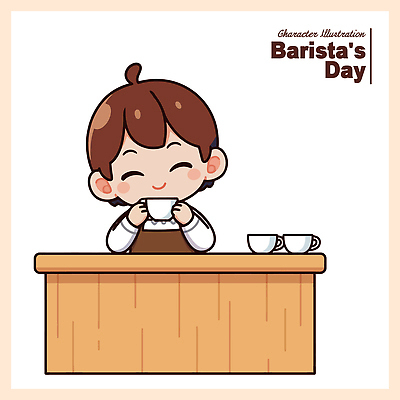 나무 직업 캐릭터 손 남자 커피 음료 일러스트 탁자 휴식 웃음 사람 일상 컵 카페 즐거움 그림 바리스타 오후 맛있는 국내일러스트 AI파일 식물 식기 감정 가구 컨셉 표정 라이프 신체부위 상점 파일형식 벡터