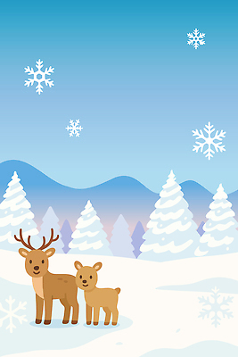 나무 동물 새끼 백그라운드 겨울 일러스트 가족 자연 하늘 사슴 산 풍경 시골 눈송이 차가움 숲 탐색 아기사슴 평원 겨울풍경 눈덮임 일러캐릭터 AI파일 식물 캐릭터 계절 컨셉 포유류 관계 눈_날씨 생태계 파일형식 벡터