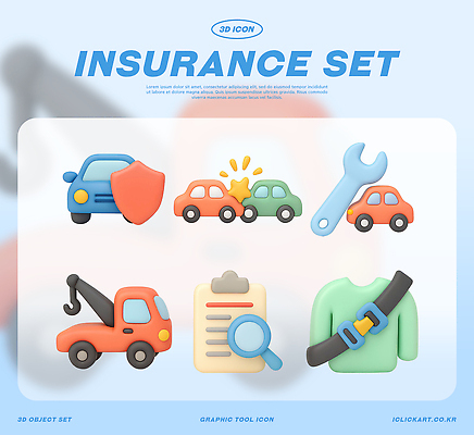 PSD 편집이미지 디자인 생각 자동차 그래픽 세트 도구 스패너 보호 서비스 검사_조사 보험 목록 자동차보험 편집3D 육상교통 컨셉 3D 공구 파일형식
