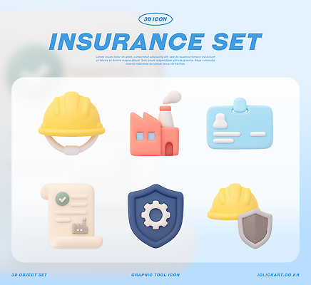 PSD 편집이미지 디자인 공장 그래픽 세트 3D 작업 안전모 문서 방패 보험 신분증 툴 편집3D 공업 헬멧 안전장비 디지털합성 증명서 파일형식