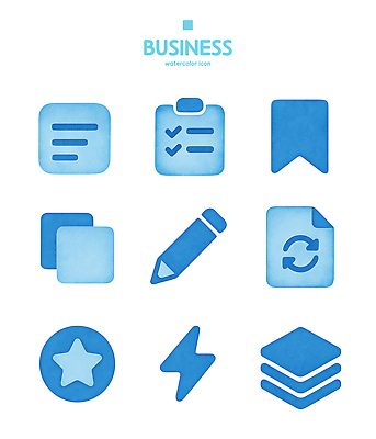 도형 PSD 아이콘 디자인 별 컬러 비즈니스 표시 수채화 그래픽 펜 재활용 계획 문서 만들기 체크리스트 2D아이콘 자연요소 컨셉 모션 필기구 친환경 파일형식