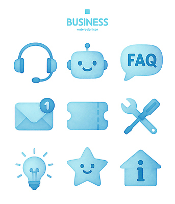 PSD 아이콘 문자 디자인 별 비즈니스 전구 주택 그래픽 파란색 헤드셋 정보 도구 티켓 이메일 로봇 2D아이콘 자연요소 컬러 음향기기 건물 헤드폰 파일형식