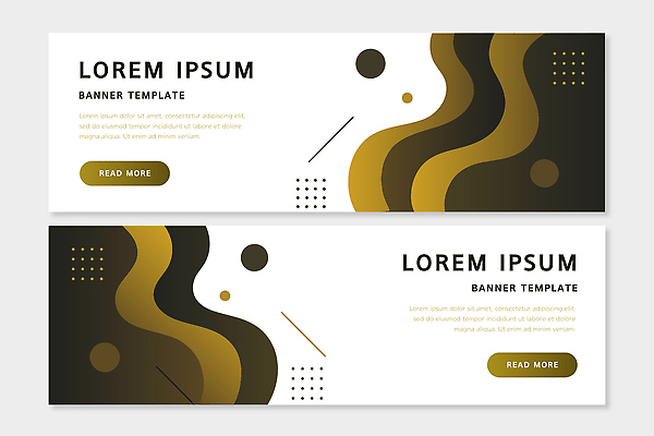 템플릿 배너 선 컬러 무늬 가로 파일형식 벡터 디자인 곡선 도형 장식 공간 비율 그래픽 웹디자인 모양 스타일 배너템플릿 AI파일 검은색 금색 추상 가로배너
