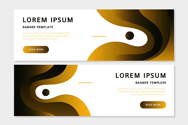 템플릿 배너 선 컬러 무늬 가로 파일형식 벡터 디자인 레이아웃 텍스트 버튼 곡선 백그라운드 그래픽 견본 웹디자인 홈페이지 배너템플릿 AI파일 검은색 금색 추상 가로배너