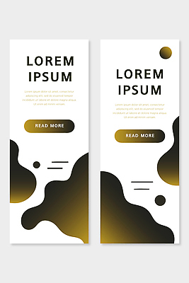 템플릿 배너 컬러 컨셉 무늬 세로 파일형식 벡터 디자인 레이아웃 사용자 인터페이스 모던 모양 작업 방법 안내 활용 그래픽 기본 배너템플릿 AI파일 검은색 금색 추상 세로배너