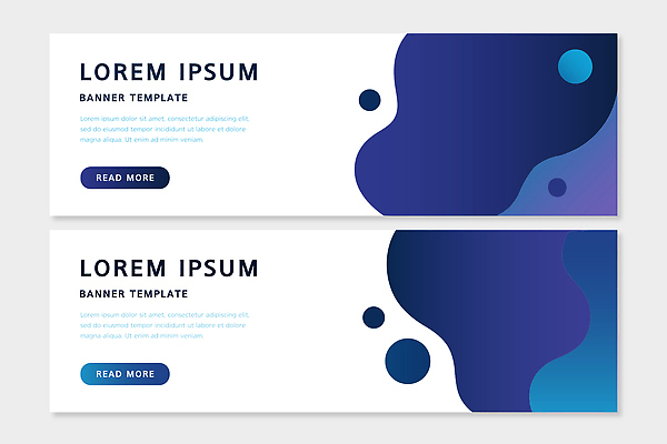 템플릿 디자인 배너 배너템플릿 가로배너 컬러 백그라운드 텍스트 추상 그래픽 파란색 정보 나란히 예시 AI파일 무늬 가로 파일형식 벡터