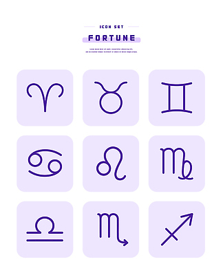 아이콘 문자 별자리 파일형식 벡터 기호 양자리 황소자리 쌍둥이자리 게자리 사자자리 처녀자리 천칭자리 전갈자리 궁수자리 점 디자인 2D아이콘 AI파일 운세