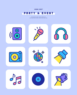 음악 음표 일러스트 노래 조명 이벤트 파티 카메라 헤드폰 스피커 소리 축하 레코드 마이크 국내일러스트 AI파일 기호 음향기기 컨셉 문화예술 전자제품 음반 파일형식 벡터