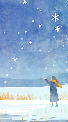 자연요소 계절 여자 어린이 날씨 눈_날씨 사람 라이프 신체부위 파란색 생태계 파일형식 하늘 오브젝트 남자 겨울 손 눈송이 풍경 자연 초원 바람 평면 야외 눈내림 하늘색 일상 JPG 일러스트 국내일러스트 소녀 눈