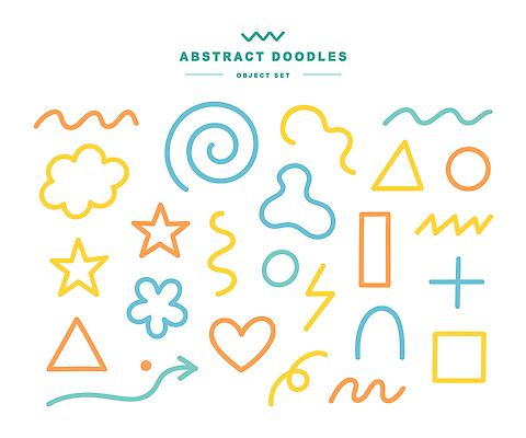 모양 기호 디자인 화살표 별 선 컬러 일러스트 추상 나선형 사각형 심장 삼각형 낙서 그림 기하학 창의성 창작 국내일러스트 AI파일 자연요소 도형 문자 무늬 장기_의학 파일형식 벡터