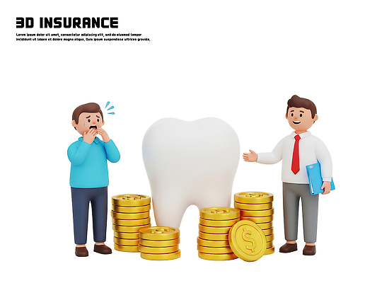 PSD 편집이미지 건강 치료 정보 구강 상담원 고객 서비스 걱정 상담 예방 금화 보험 의사소통 치아보험 편집3D 감정 의학 3D 사무원 입 황금 파일형식