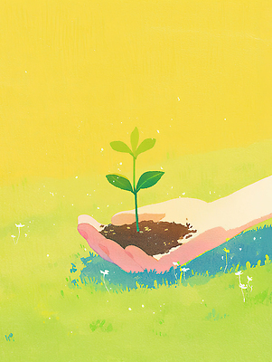 JPG 식물 손 꽃 백그라운드 농업 일러스트 자연 생명 날씨 잔디 초록색 햇빛 노란색 새싹 환경 정원 흙 성장 원예 심기 국내일러스트 산업 컬러 모션 취미 신체부위 태양 생태계 파일형식