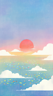 자연요소 식물 계절 컨셉 물 파란색 노을 야간 생태계 파일형식 일몰 태양 바다 꽃 하늘 저녁 풍경 자연 컬러 수면 여름 수평선 날씨 뷰티풀 평화 하늘색 일러스트 국내일러스트 JPG 일출 새해