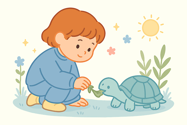 동물 꽃 어린이 백그라운드 잎 일러스트 모션 자연 동화 휴식 초원 친구 반려동물 햇빛 귀여움 아기 시간 거북이 놀이터 힐링 테라피 상호작용 국내일러스트 AI파일 식물 컨셉 관계 파충류 놀이 사람 태양 뷰티 생태계 파일형식 벡터