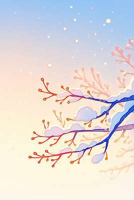 주간 자연요소 나무 식물 계절 컬러 컨셉 채소 날씨 눈_날씨 생태계 파일형식 겨울 아침 가지 자연 하늘 얼음 풍경 눈송이 떨어짐 나뭇가지 흰색 일러스트 국내일러스트 JPG 눈 눈덮임