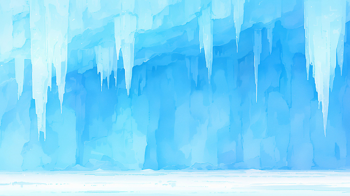 자연요소 계절 벽 컬러 자연 얼음 생태계 파일형식 동굴 고드름 벽면 겨울 차가움 파란색 풍경 빙하 지형 얼음조각 일러스트 국내일러스트 JPG 폭포 빙벽