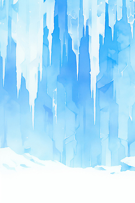 자연요소 계절 벽 컬러 컨셉 자연 생태계 파일형식 겨울 얼음 풍경 파란색 흰색 차가움 눈덮임 체험 날씨 추위 일러스트 국내일러스트 JPG 폭포 빙벽