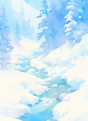 JPG 나무 겨울 일러스트 자연 하늘 아침 바람 풍경 물 파란색 강 햇빛 평화 계곡 얼음 고요 흐름 흰색 눈 차가움 숲 국내일러스트 주간 자연요소 식물 계절 컬러 컨셉 날씨 태양 생태계 파일형식