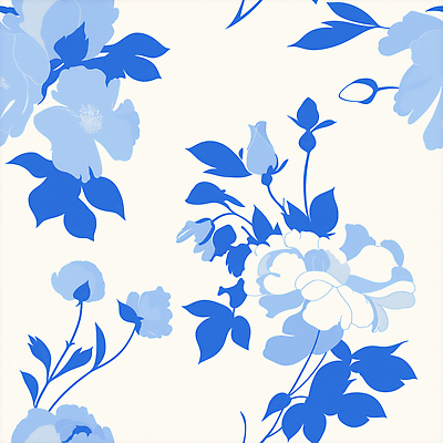 JPG 식물 디자인 꽃 예술 선 백그라운드 잎 꽃무늬 패턴 일러스트 자연 그래픽 장식 파란색 흰색 심플 조화 뷰티풀 국내일러스트 컬러 무늬 생태계 파일형식