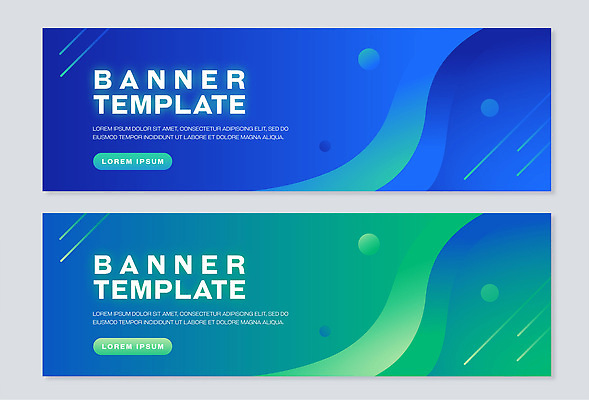 템플릿 디자인 배너 배너템플릿 가로배너 백그라운드 초록색 파란색 디지털 웹 공간 정보 알림 모던 소프트웨어 그라디언트 사용자 AI파일 컬러 인터넷 가로 파일형식 벡터
