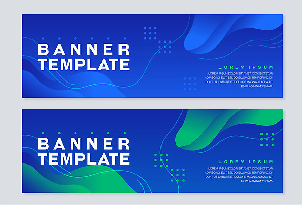 템플릿 디자인 배너 배너템플릿 가로배너 텍스트 그래픽 초록색 파란색 웹 표현 조화 사용자 AI파일 컬러 인터넷 가로 파일형식 벡터
