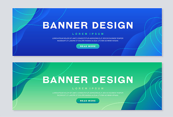 템플릿 디자인 배너 배너템플릿 가로배너 컬러 백그라운드 곡선 그래픽 초록색 파란색 디지털 스크린 나란히 예시 AI파일 선 가로 파일형식 벡터