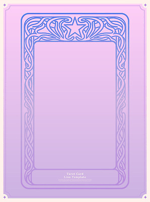 디자인 예술 상징 컬러 백그라운드 패턴 일러스트 프레임 형상 그래픽 장식 보라색 운세 신비 테두리 이미지 팬시 그라데이션 타로 타로카드 아르누보 국내일러스트 AI파일 컨셉 무늬 미술 트럼프 파일형식 벡터