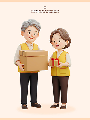 감정 컨셉 표정 말하기 성인 3D 도움 파일형식 선물 사람 상자 미소 기쁨 나누기 행복 만남 이벤트 친절 교류 대화 웃음 편집이미지 편집3D PSD 봉사 자원봉사자 노년