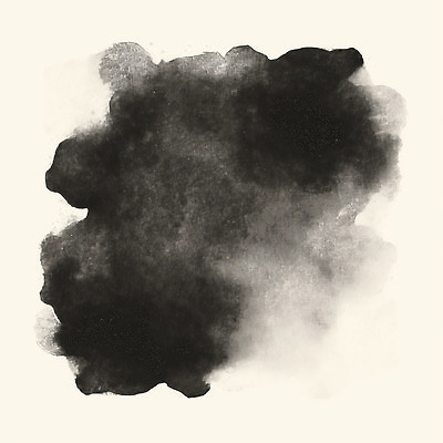 JPG 모양 디자인 예술 컬러 백그라운드 일러스트 수채화 회화 검은색 물감 표현 얼룩 감각 중앙 그림 질감 작품 단순화된 창작 국내일러스트 AI일러스트 AI콘텐츠 말하기 미술 미술도구 파일형식