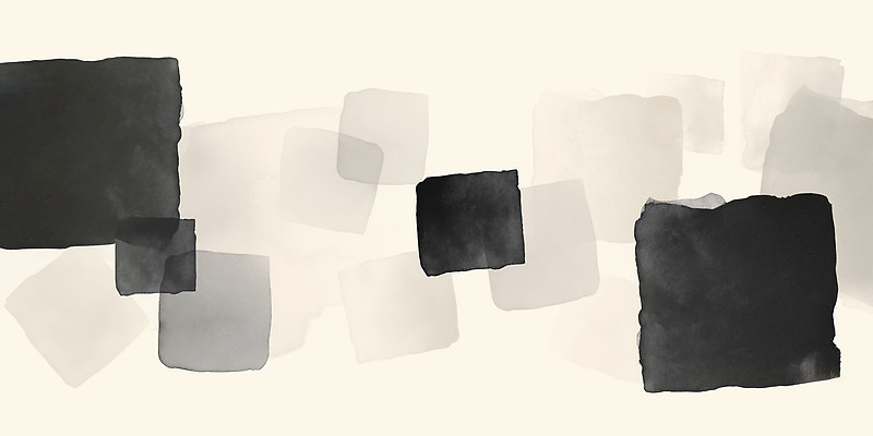 JPG 모양 디자인 예술 컬러 백그라운드 일러스트 추상 수채화 흑백 그래픽 표현 크기 질감 정사각형 캔버스 조화 직사각형 분포 창작 국내일러스트 AI일러스트 AI콘텐츠 도형 무늬 촬영기법 파일형식