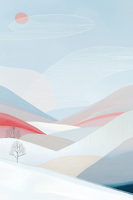 JPG 나무 디자인 응시 예술 선 컬러 겨울 일러스트 자연 하늘 산 풍경 태양 고요 차가움 숲 언덕 뿌연 수평선 국내일러스트 자연요소 식물 시선 계절 생태계 파일형식