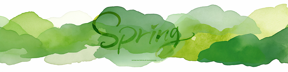 PSD 식물 디자인 계절 예술 컬러 일러스트 자연 수채화 풍경 그래픽 초록색 물감 봄 표현 변화 조화 창의력 창작 물림 국내일러스트 컨셉 모션 미술도구 생태계 파일형식