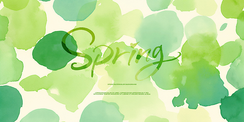 PSD 디자인 예술 컬러 백그라운드 패턴 일러스트 자연 추상 수채화 초록색 파란색 물감 봄 흐름 표현 혼합 질감 창작 국내일러스트 계절 컨셉 무늬 미술도구 생태계 파일형식