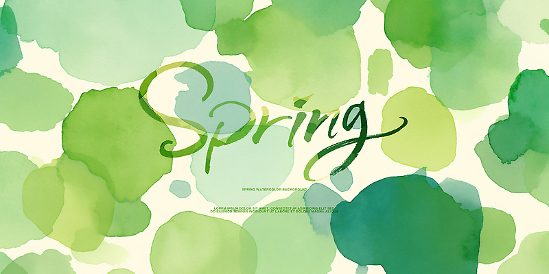 PSD 디자인 사계절 계절 감정 예술 컬러 배경화면 잎 패턴 일러스트 자연 생명 추상 수채화 초록색 물감 봄 변화 편안함 화사함 국내일러스트 식물 컨셉 무늬 미술도구 감각 생태계 파일형식