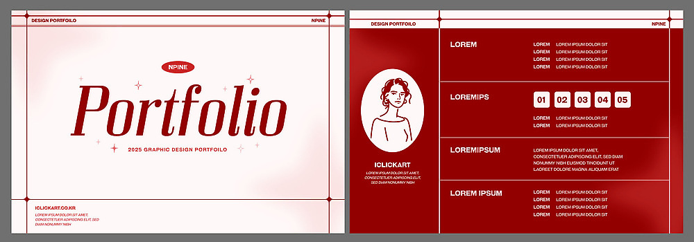 템플릿 컬러 정보 연도 파일형식 벡터 빨간색 포트폴리오 그래픽 개인정보 제목 이름 디자인 문서 배열 2023년 작업 표현 내용 스타일 이미지템플릿 AI파일