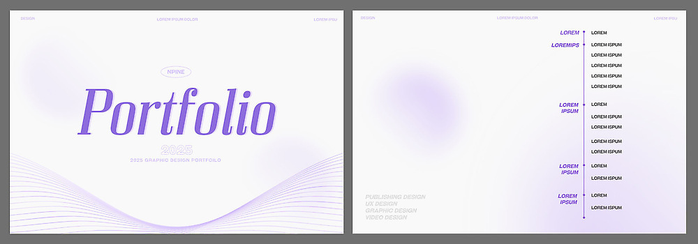 템플릿 파일형식 벡터 포트폴리오 디자인 레이아웃 페이지 제목 리스트 구성 스크린 정보 전달 사용자 작업 프로젝트 스타일 이미지템플릿 AI파일