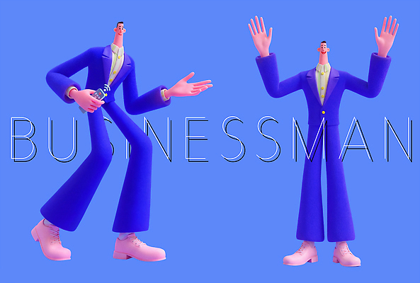PSD 모델 편집이미지 캐릭터 손 디자인 옷 예술 포즈 백그라운드 정장 파란색 표현 비즈니스맨 창의력 스타일 세련 편집3D 남자 컬러 비즈니스 신체부위 3D 직장인 파일형식