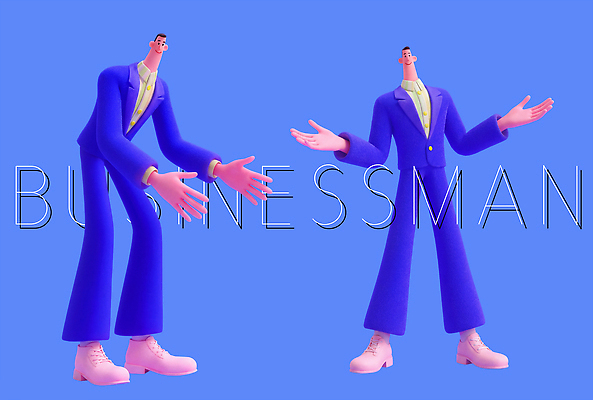 PSD 편집이미지 캐릭터 손 디자인 남자 포즈 백그라운드 정장 파란색 표현 비즈니스맨 창의성 스타일 편집3D 옷 컬러 비즈니스 사람 신체부위 3D 직장인 파일형식