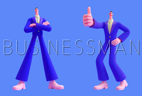 PSD 편집이미지 디자인 옷 남자 포즈 장신구 손가락 정장 파란색 비즈니스맨 창의성 편집3D 손 컬러 비즈니스 사람 3D 직장인 파일형식