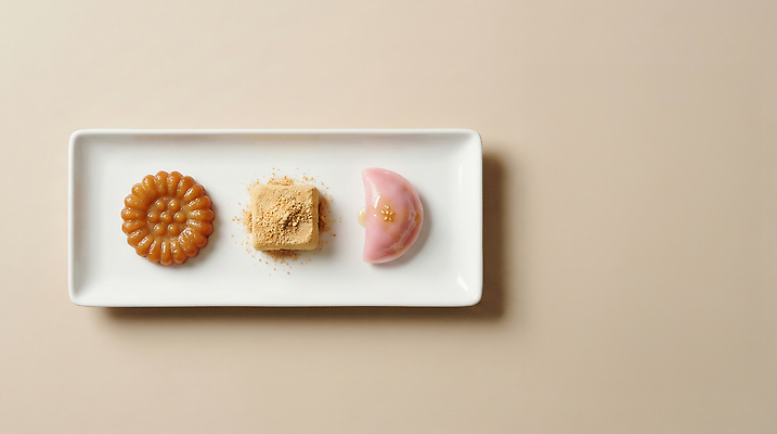식기 음식 디저트 떡 전통음식 감각 CG 파일형식 약과 인절미 송편 과자 접시 전통 컬러 모양 부드러움 질감 먹거리 간편조리식품 다과 편집이미지 편집실사 JPG
