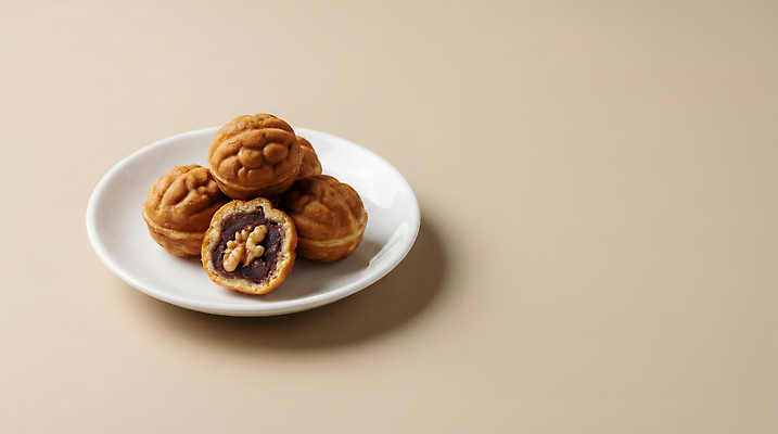 아시아 음식 컨셉 디저트 과자 전통음식 CG 파일형식 호도과자 팥 견과류 전통 요리 한국 간편조리식품 맛 재료 레시피 모양 편집이미지 편집실사 JPG 한과