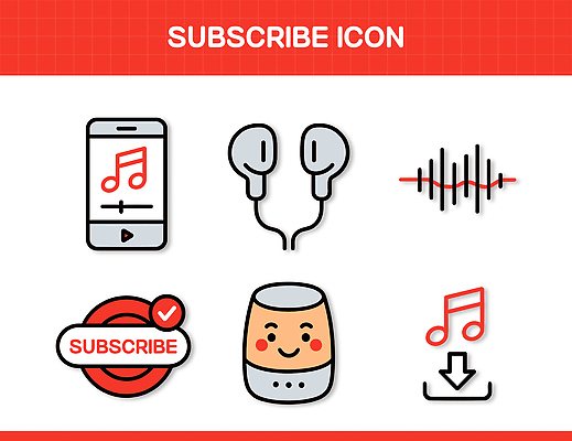 디자인 음악 이어폰 일러스트 그래픽 스마트폰 스피커 소리 이미지 언론 다운로드 소통 구독 사운드웨이브 국내일러스트 AI파일 음향기기 컨셉 문화예술 핸드폰 스마트기기 파일형식 벡터